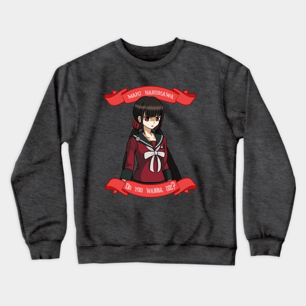 Maki Harukawa Crewneck Sweatshirt by Cardcaptorkatara